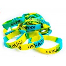 Силиконовый браслет Украина широкий / چو،ل