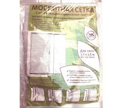 Самоклеющаяся анти москитная сетка на окна 150×150 см. / غل