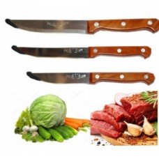 Нож кухонный рыбка , коричневая ручка малый 1 разм. / ټشم